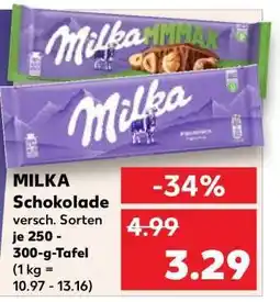 Kaufland MILKA Schokolade Angebot