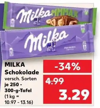 Kaufland MILKA Schokolade Angebot