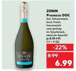 Kaufland ZONIN Prosecco DOC Angebot