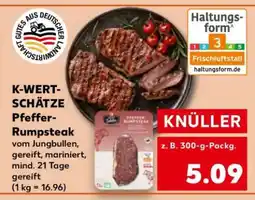 Kaufland K-WERTSCHÄTZE Pfeffer- Rumpsteak Angebot