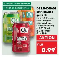 Kaufland OE LEMONADE Erfrischungsgetränk Angebot