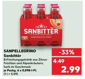 Kaufland Sanpellegrino Sanbitter Angebot