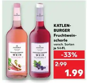 Kaufland KATLENBURGER Fruchtweinschorle Angebot