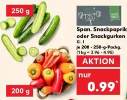 Kaufland Span. Snackpaprika oder Snackgurken Angebot