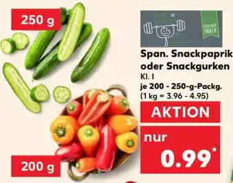 Kaufland Span. Snackpaprika oder Snackgurken Angebot