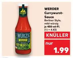 Kaufland WERDER Currywurst-Sauce Angebot
