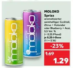 Kaufland MOLOKO Sprizz Angebot
