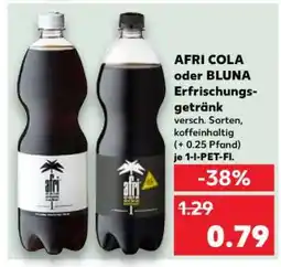 Kaufland AFRI COLA oder BLUNA Erfrischungsgetränk Angebot