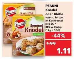 Kaufland PFANNI Knödel oder Klöße Angebot