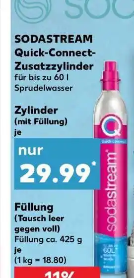 Kaufland SODASTREAM Quick-Connect-Zusatzzyinder Angebot