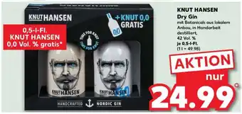 Kaufland KNUT HANSEN Dry Gin Angebot
