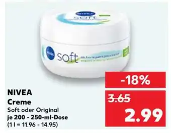 Kaufland NIVEA Creme Angebot