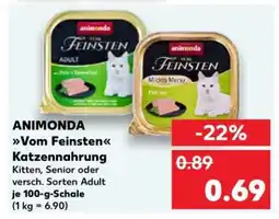 Kaufland Animonda vom Feinsten Katzennahrung Angebot