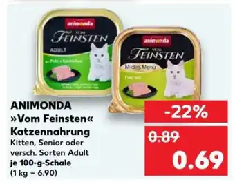 Kaufland Animonda vom Feinsten Katzennahrung Angebot