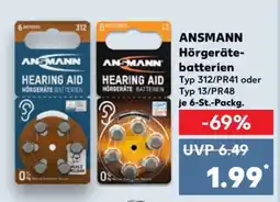 Kaufland ANSMANN Hörgerätebatterien Angebot