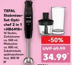 Kaufland TEFAL Stabmixer-Set Optichef 2 in 1 HB6418 Angebot