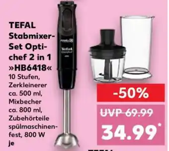 Kaufland TEFAL Stabmixer-Set Optichef 2 in 1 HB6418 Angebot
