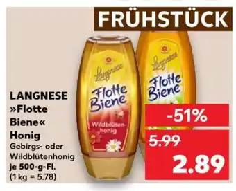 Kaufland Langnese Flotte Biene Honig Angebot