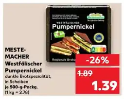 Kaufland Mestemacher Westfälischer Pumpernickel Angebot