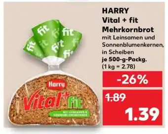 Kaufland HARRY Vital + fit Mehrkornbrot Angebot