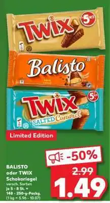 Kaufland BALISTO oder TWIX Schokoriegel Angebot