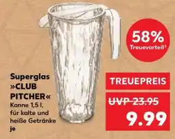 Kaufland Superglas CLUB PITCHER Angebot