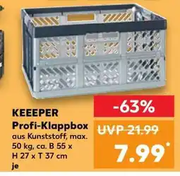 Kaufland KEEPER Profi-Klappbox Angebot