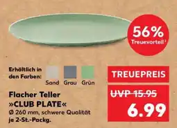 Kaufland Flacher Teller CLUB PLATE Angebot