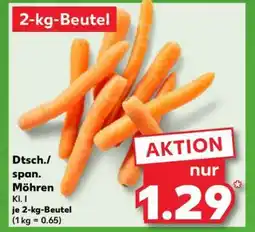 Kaufland Dtsch./span. Möhren Angebot