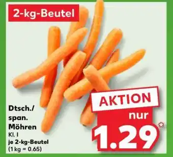 Kaufland Dtsch./span. Möhren Angebot