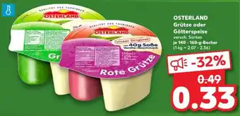 Kaufland OSTERLAND Grütze oder Götterspeise Angebot