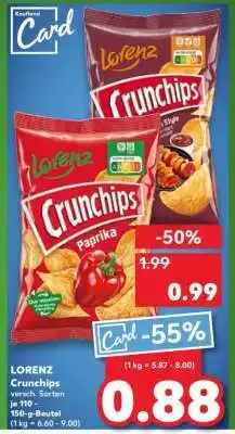 Kaufland LORENZ Crunchips Angebot