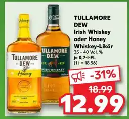 Kaufland TULLAMORE DEW Irish Whiskey oder Honey Whiskey-Likör Angebot