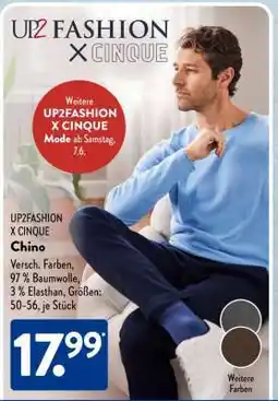 Aldi Süd UP2FASHION X CINQUE Chino Angebot