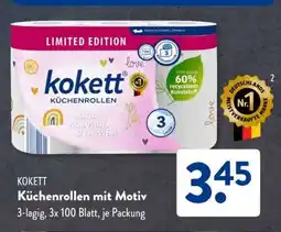 Aldi Süd KOKETT Küchenrollen mit Motiv Angebot