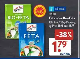 Aldi Süd GRECO Feta oder Bio-Feta Angebot