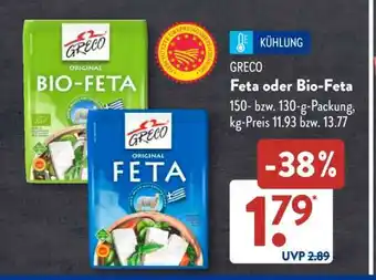 Aldi Süd GRECO Feta oder Bio-Feta Angebot