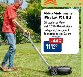 Aldi Süd Akku-Mulchmäher iFlex LM F23-EU Angebot