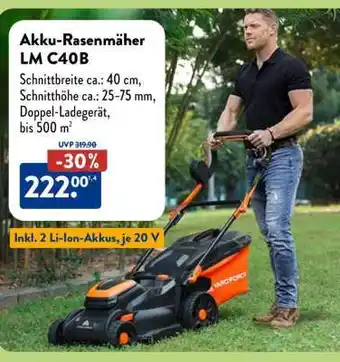 Aldi Süd Akku-Rasenmäher LM C40B Angebot