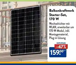 Aldi Süd Balkonkraftwerk Starter-Set, 170 W Angebot