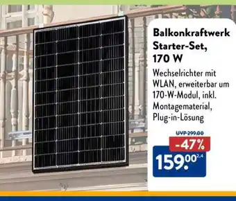 Aldi Süd Balkonkraftwerk Starter-Set, 170 W Angebot