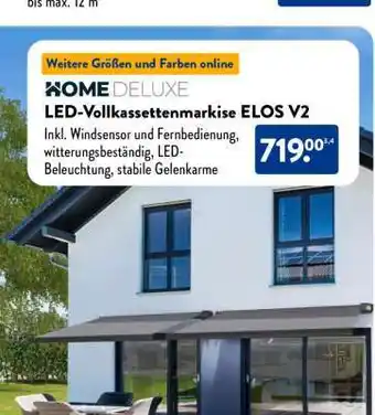 Aldi Süd LED-Vollkassettenmarkise ELOS V2 Angebot