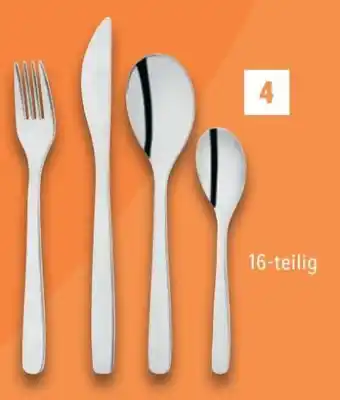 Lidl Livarno Home Edelstahl-Besteck-Set 16-tlg Angebot