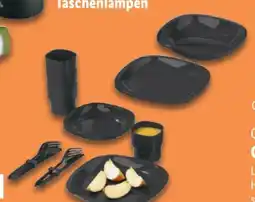 Lidl Crivit Camping Geschirr-Set 33-tlg Angebot