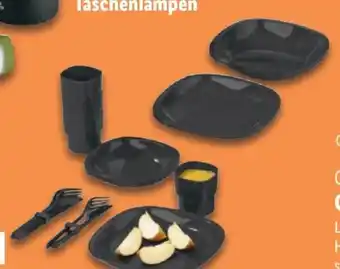 Lidl Crivit Camping Geschirr-Set 33-tlg Angebot
