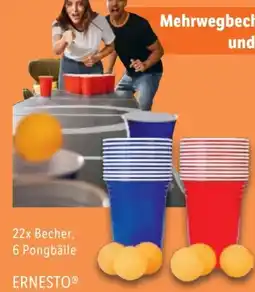 Lidl Ernesto Beer Pong Hartplastik 28 Teilig Angebot