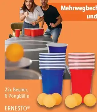 Lidl Ernesto Beer Pong Hartplastik 28 Teilig Angebot