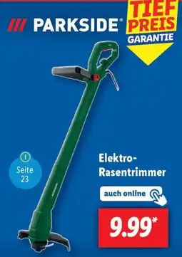 Lidl Elektro- Rasentrimmer PARKSIDE Angebot