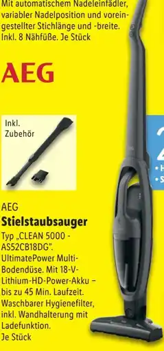 Lidl AEG Akkustaubsauger Clean 5000 AS52CB18DG Angebot