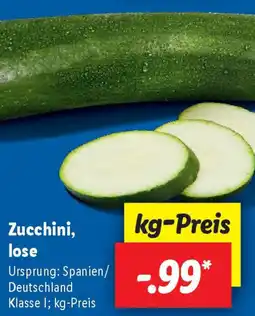 Lidl Zucchini, lose Angebot
